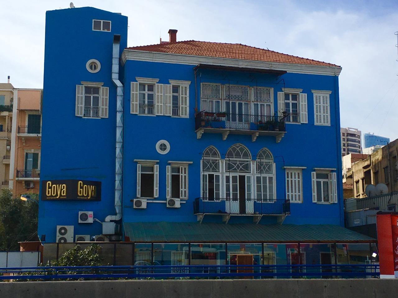 Madame Om lived in this 19th-century mansion block, overlooking the now obliterated port of Beirut