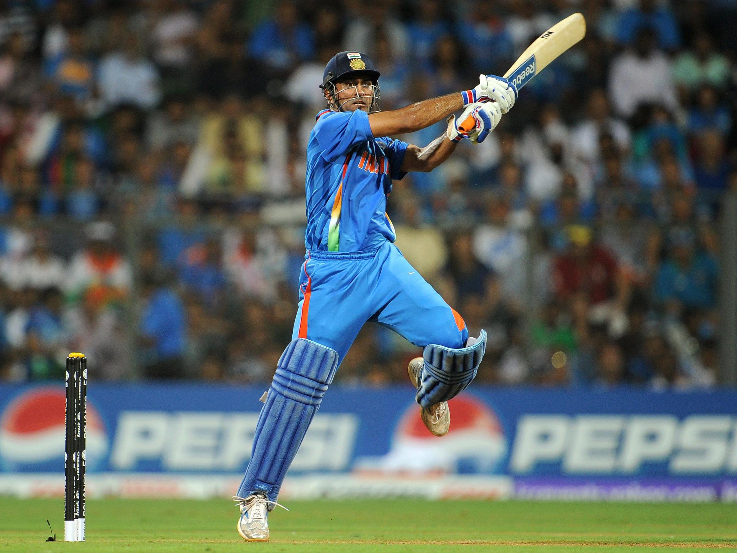 MS Dhoni during the 2011 World Cup final