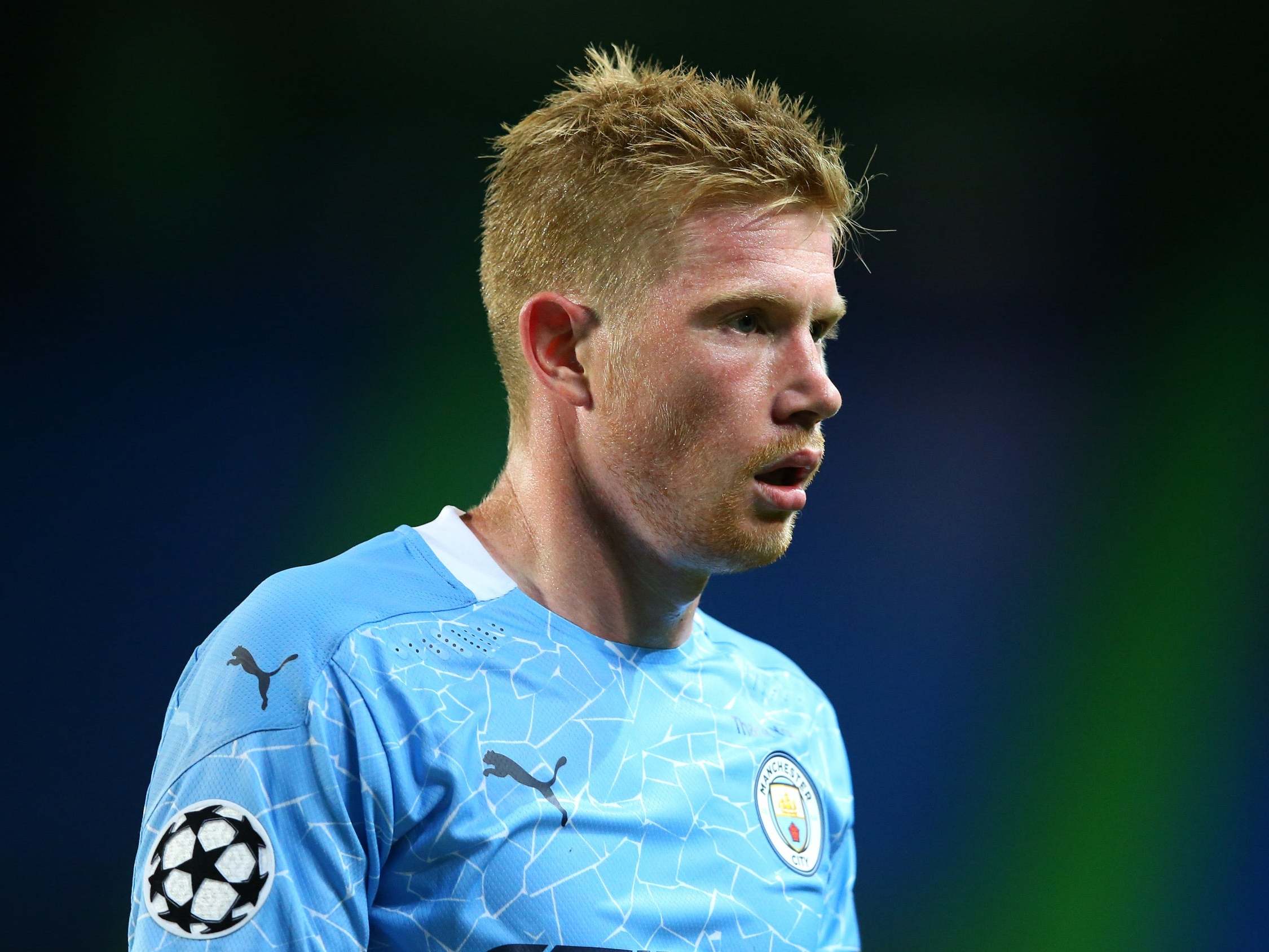 Kevin De Bruyne reacts during City’s surprise defeat (Getty)