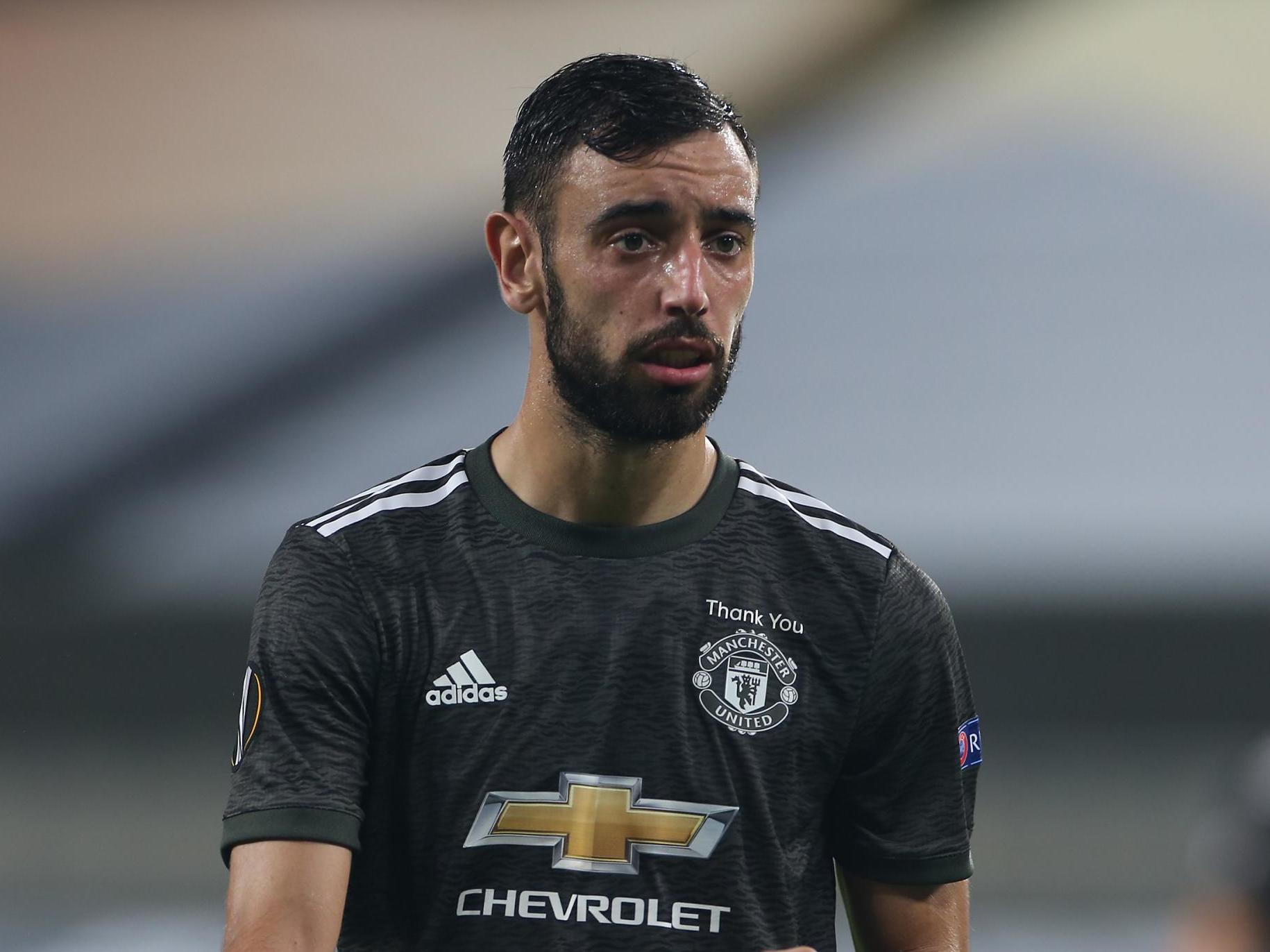 Manchester United midfielder Bruno Fernandes