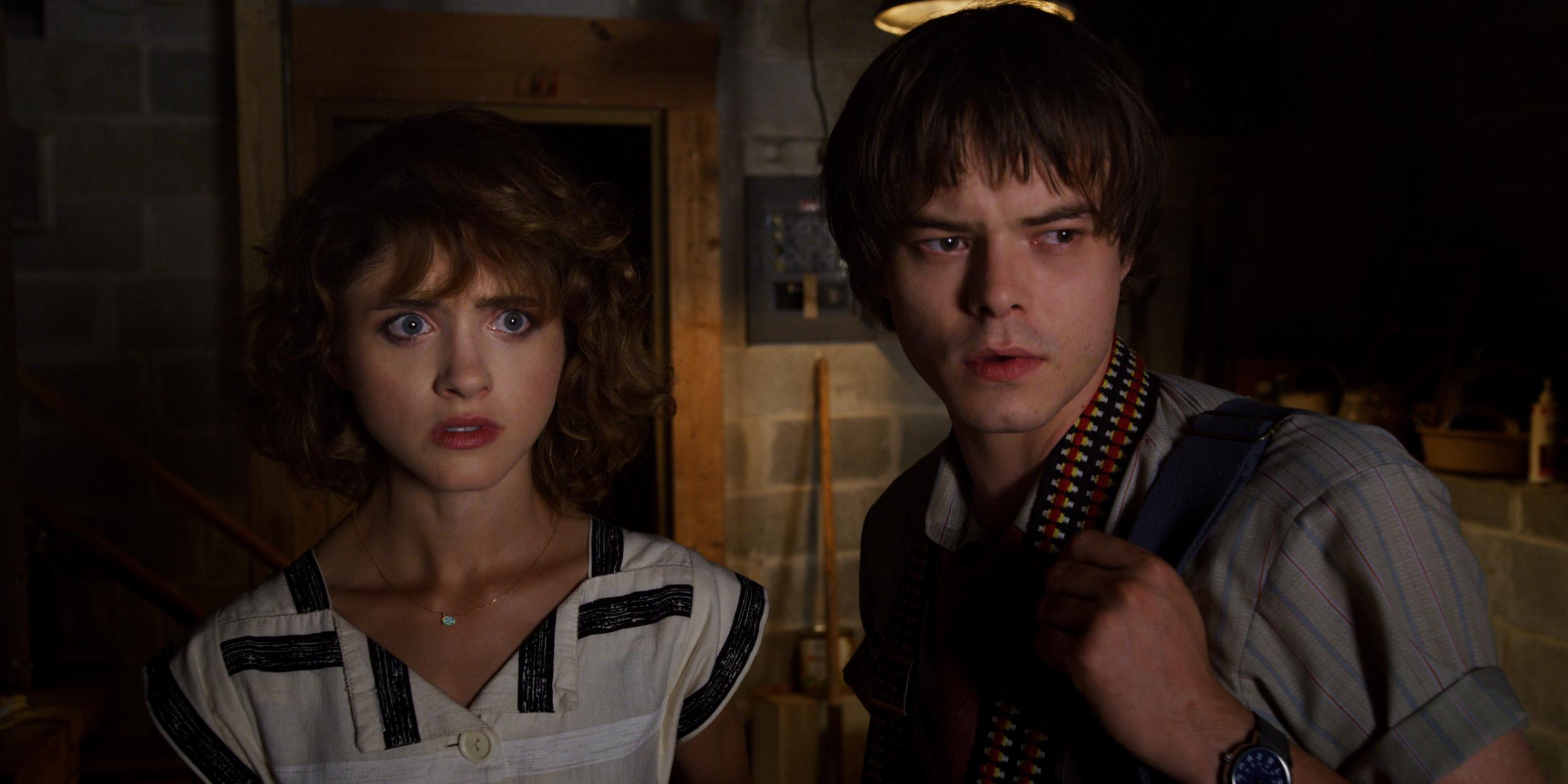 Dyer and her boyfriend Charlie Heaton in ‘Stranger Things’