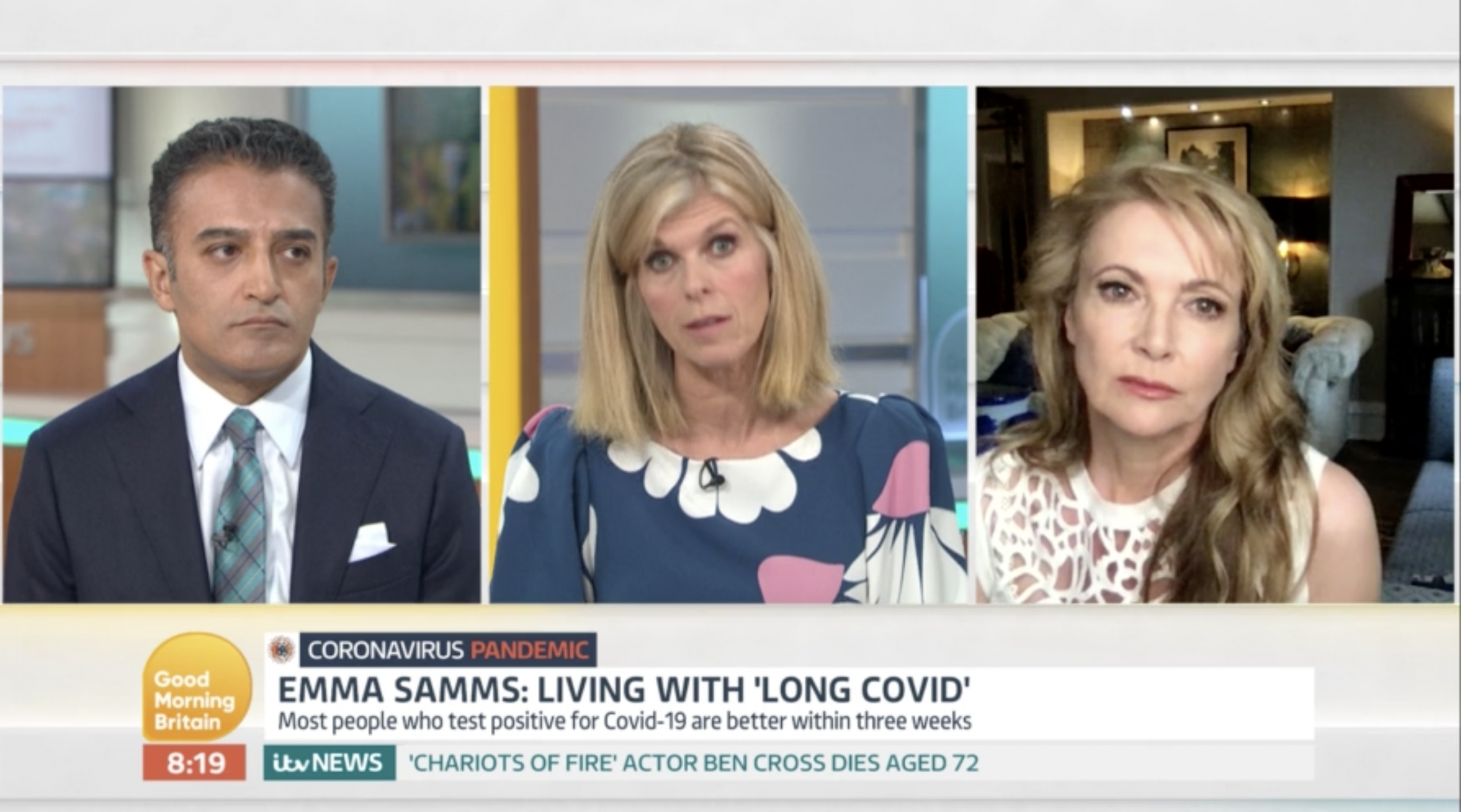 The actor discussed her ongoing health issues on Good Morning Britain (ITV/Good Morning Britain)