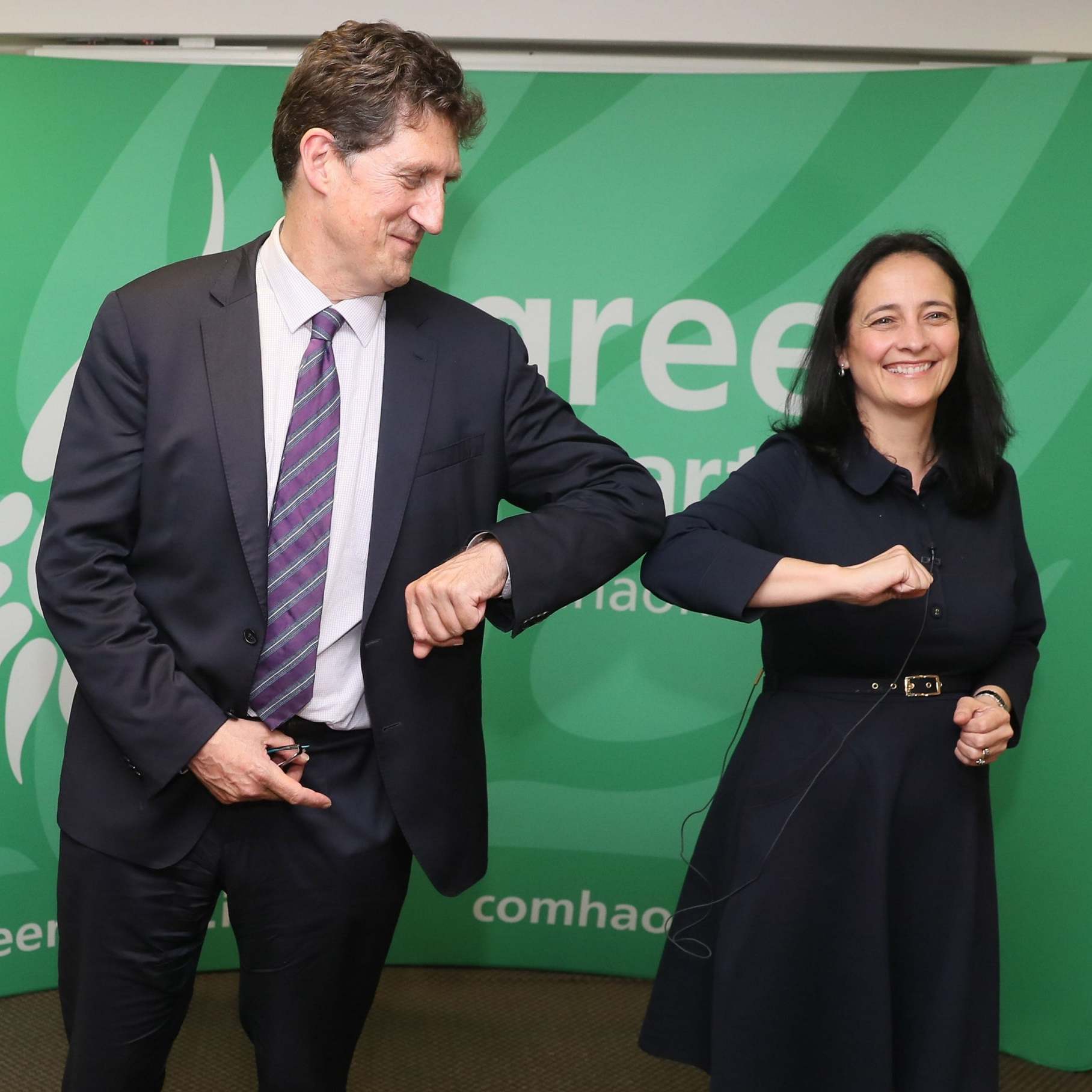 Eamon Ryan and Catherine Martin of the Green Party, which is challenging the SDLP