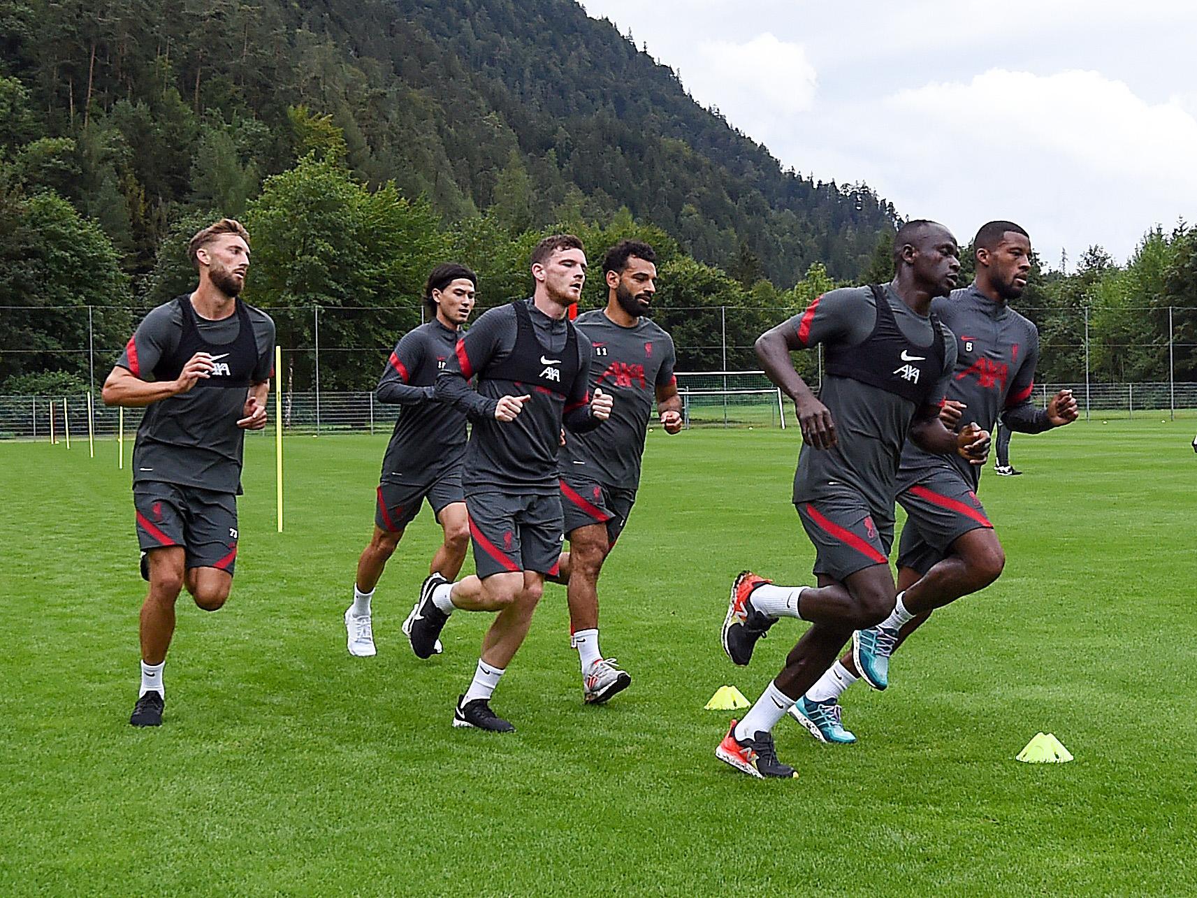 Liverpool train ahead of the new Premier League season