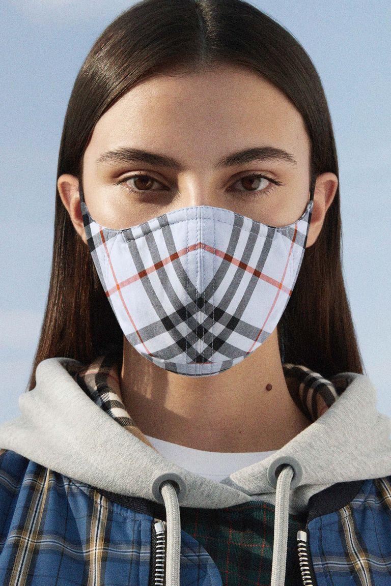 The masks come with a matching travel pouch, which is also treated with antimicrobial technology (Burberry)