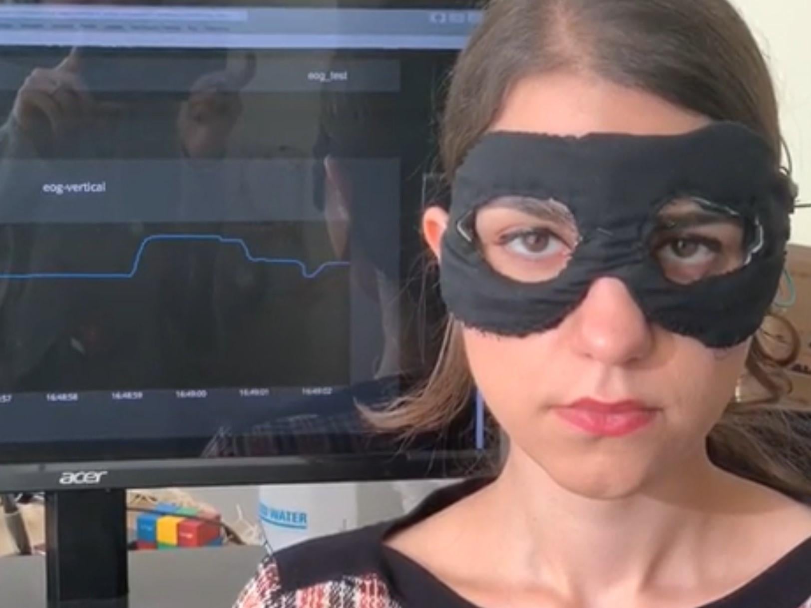 The Chesma mask tracks a wearer's eye movements in real time