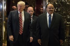 Trump says he 'listens better to African Americans' than Martin Luther King III