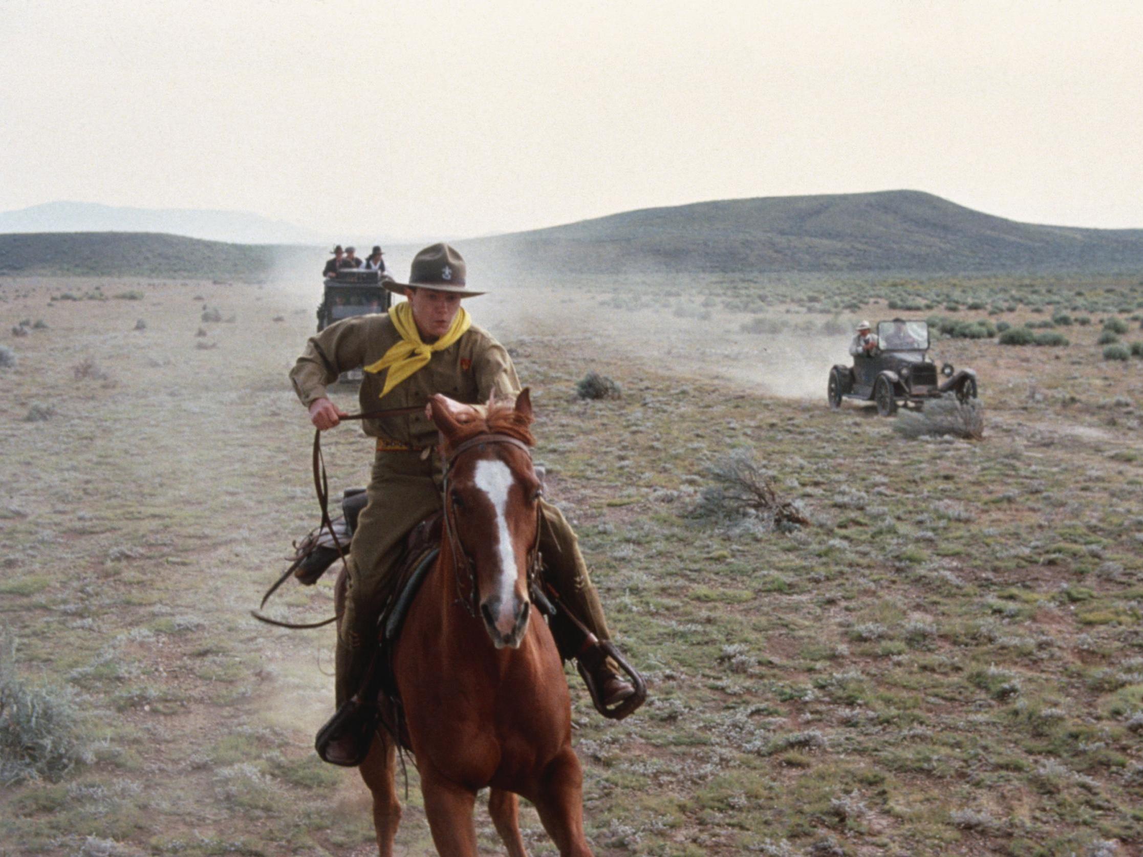 Phoenix playing Young Indy in ‘Indiana Jones and the Last Crusade’, 1989