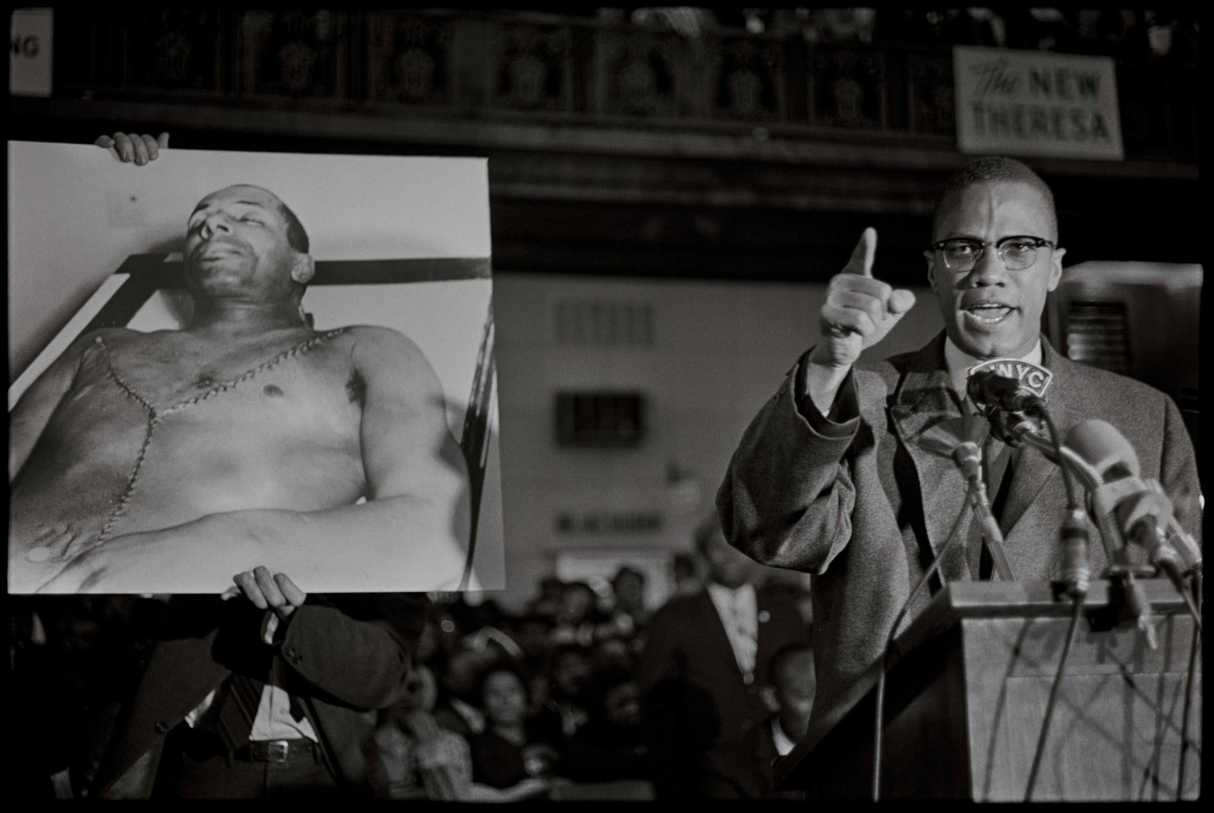 Malcolm X, Harlem, May 1963