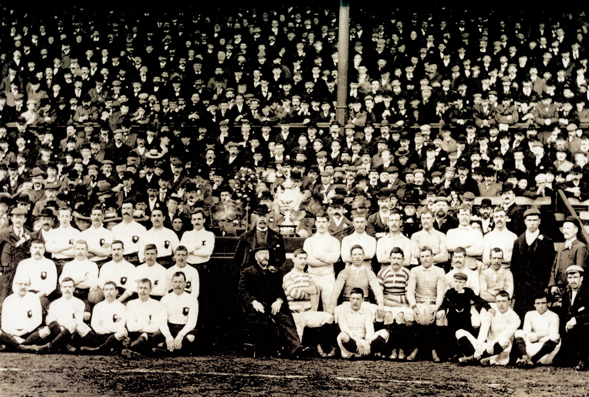 The first challenge cup final, Batley 10 – St Helens 3, took place in Headingley in April 1897