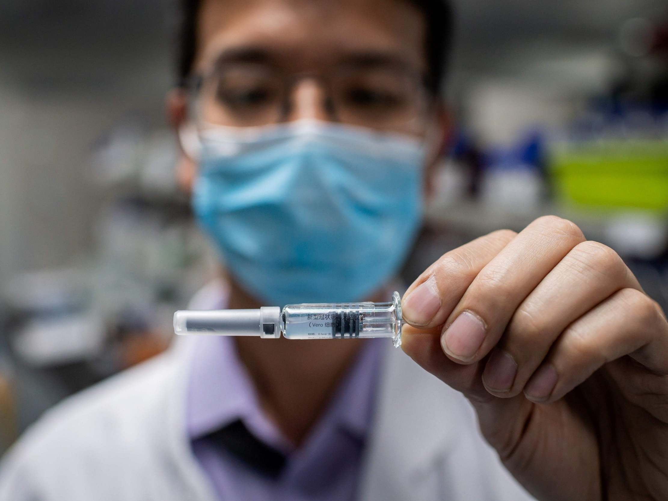 An experimental coronavirus vaccine tested at Sinovac Biotech facilities in Beijing