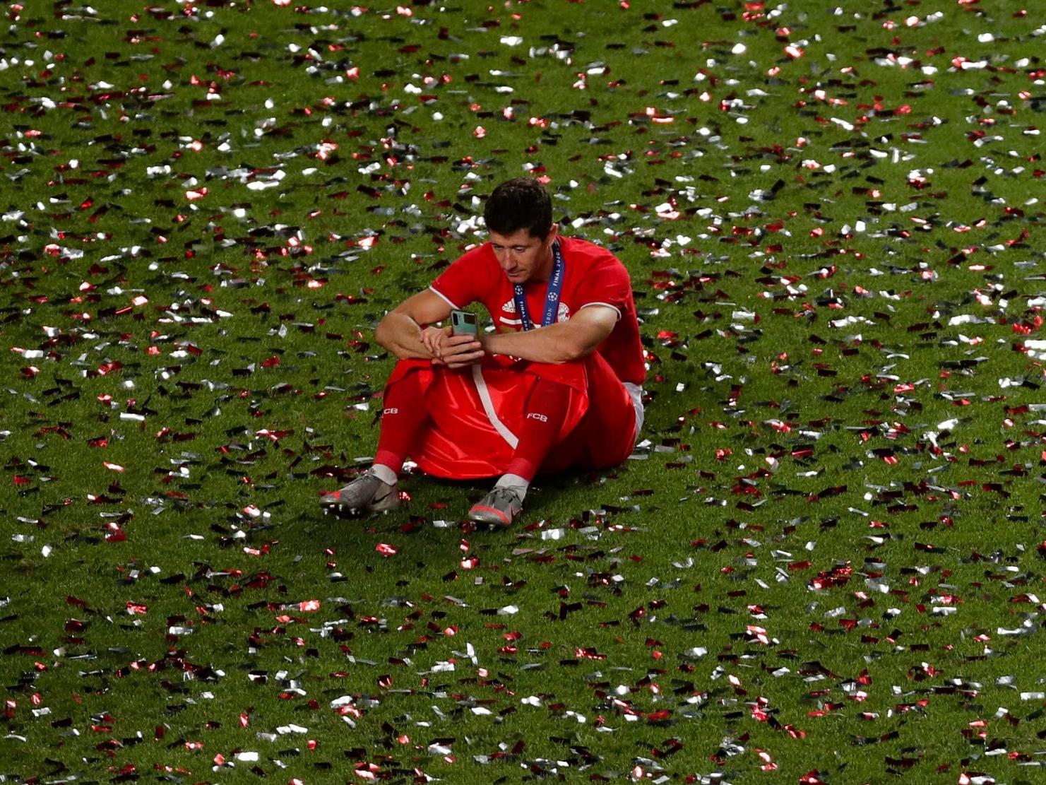 Players were left to celebrate without fans