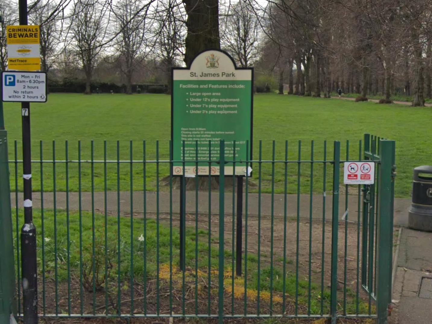 The body was found in St James Park, Walthamstow