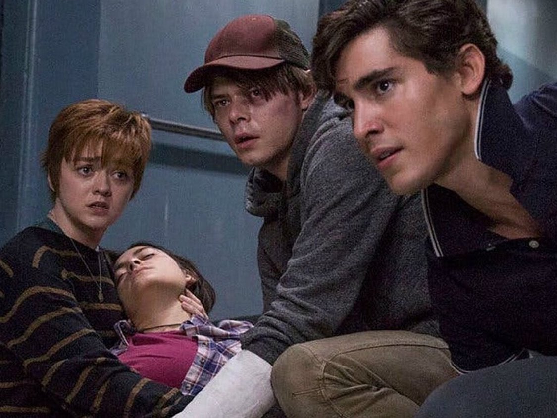 Maisie Williams, Blu Hunt, Charlie Heaton and Henry Zaga in ‘The New Mutants’