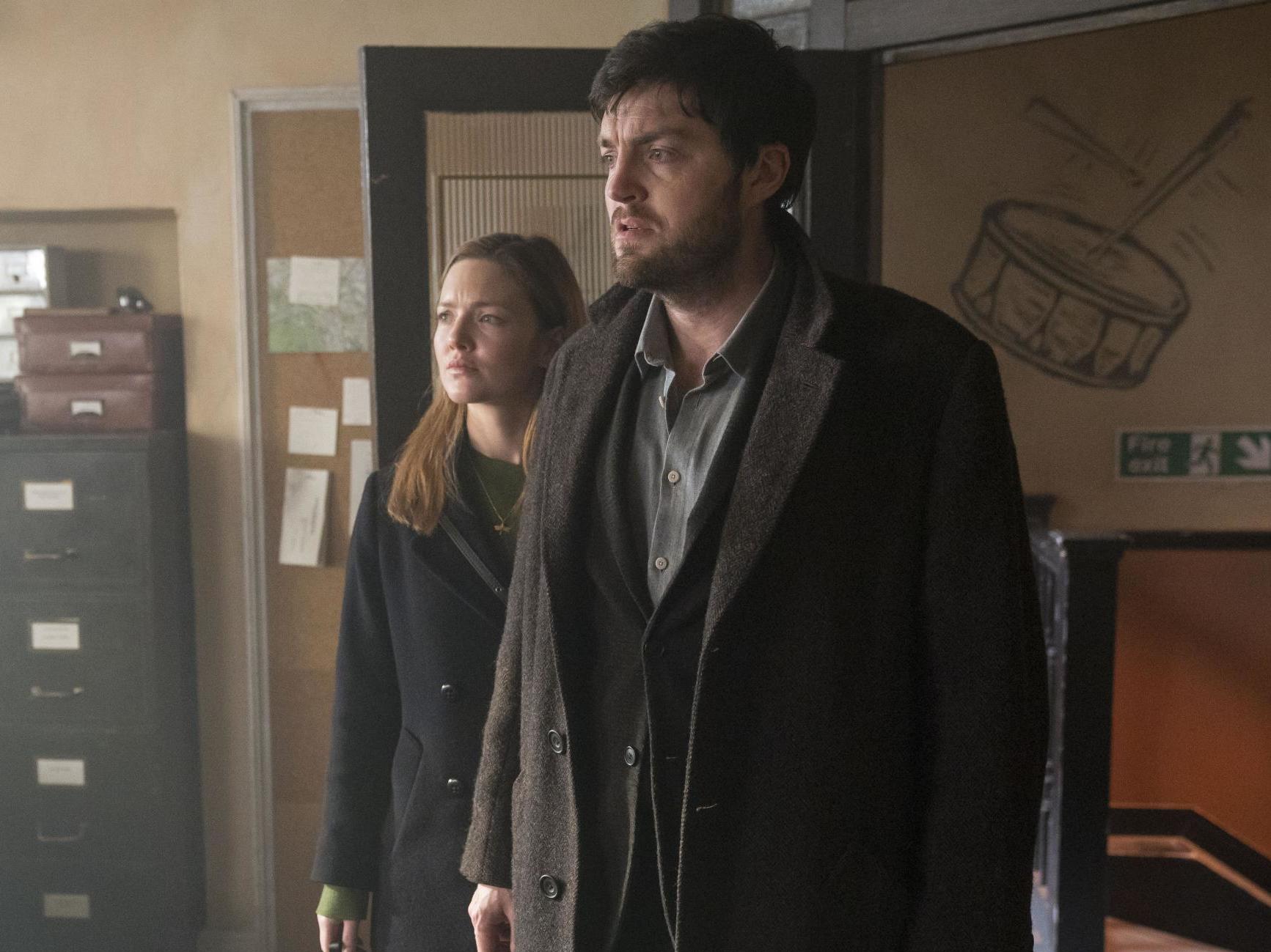 Ellacott (Holliday Grainger) and Strike (Tom Burke) in ‘Lethal White’