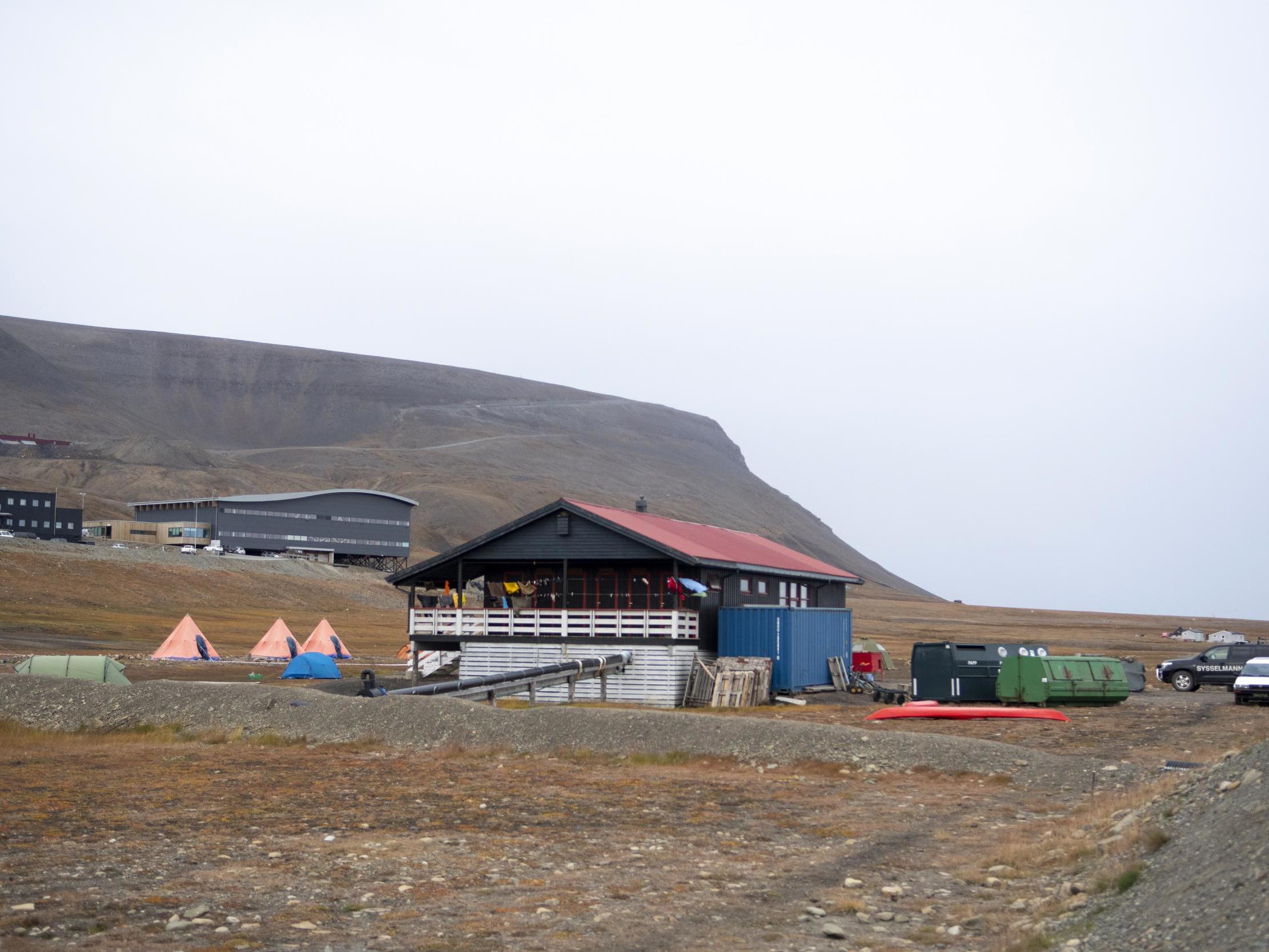 The Longyearbyen campsite in Norway's Svalbard Islands, where a man was killed during a polar bear attack on 28 August, 2020.