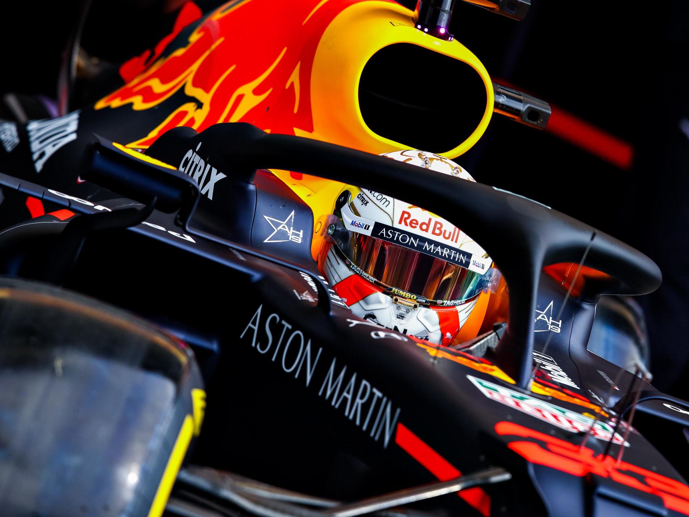 Red Bull's Max Verstappen in action during Friday's Belgian Grand Prix practice