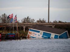 Hurricane Laura: Trump heads to Louisiana as residents warned they face weeks without power