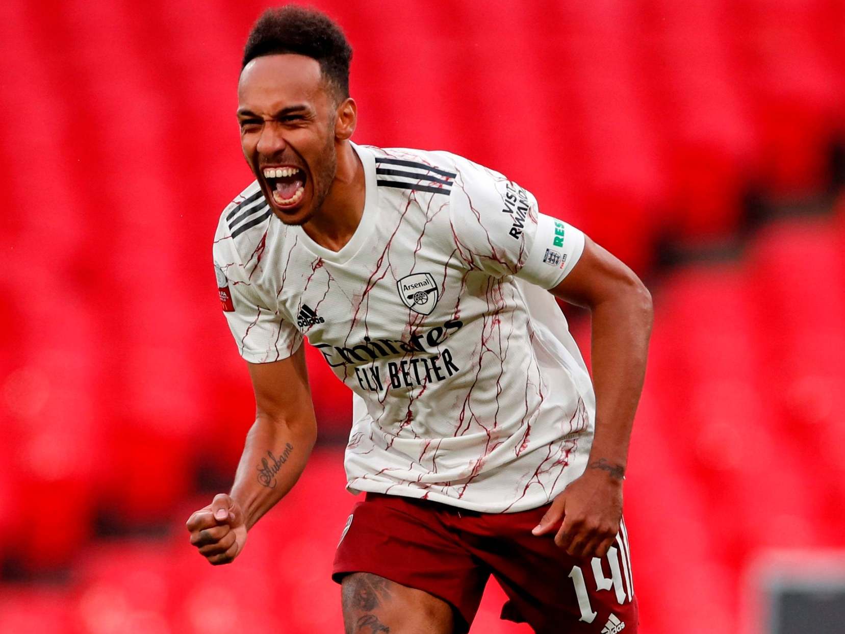 Pierre-Emerick Aubameyang secured Arsenal victory in the Community Shield