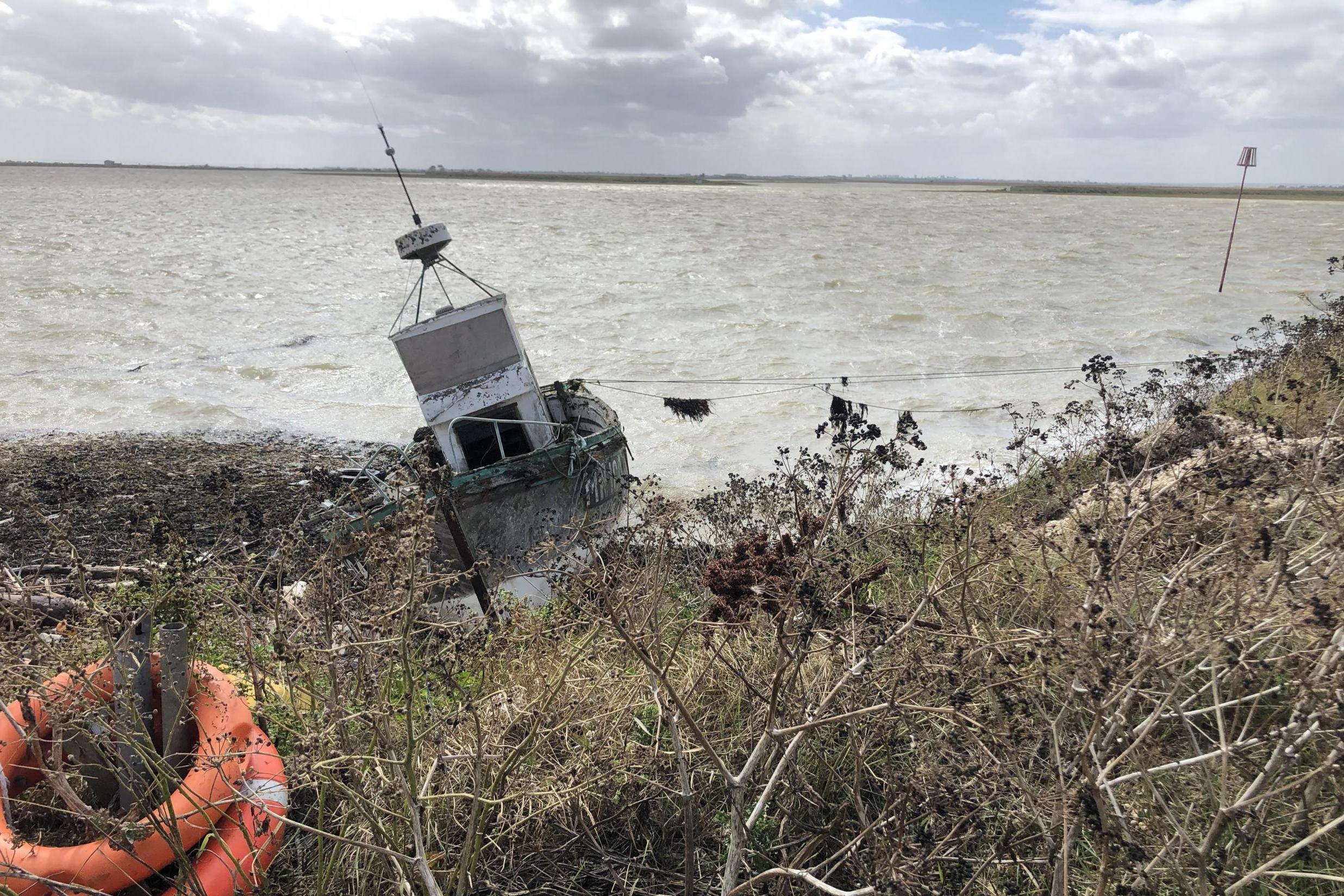 A small boat tethered to the land (Simon Calder)