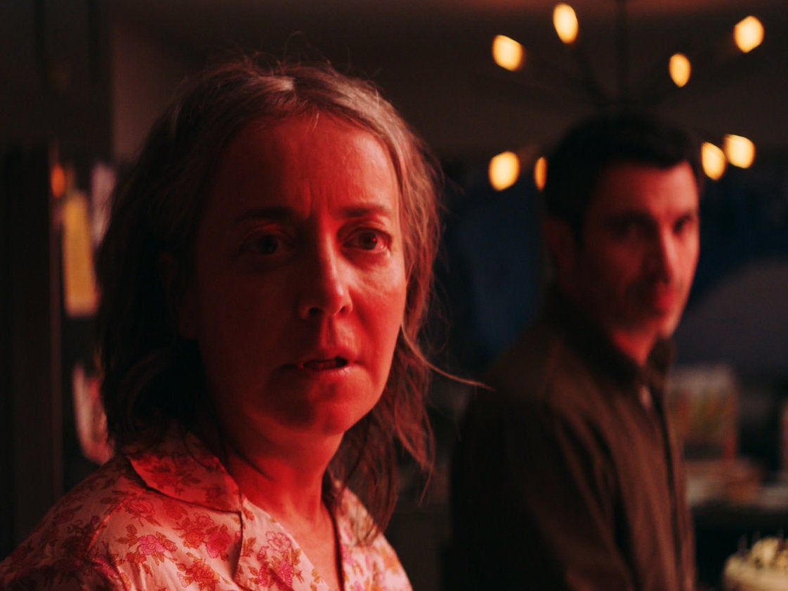 Jane Adams and Chris Messina in 'She Dies Tomorrow'