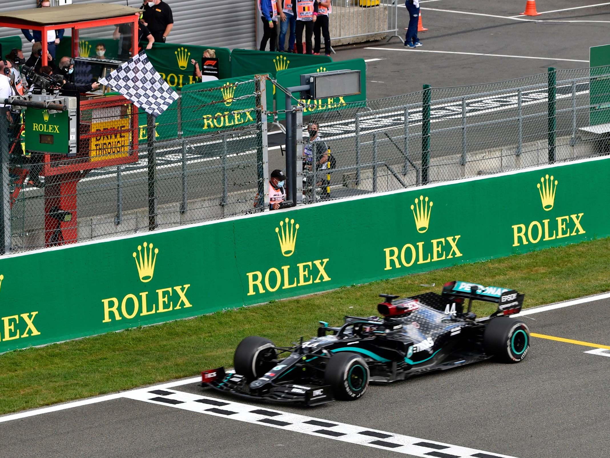 Hamilton took his fifth win of the season