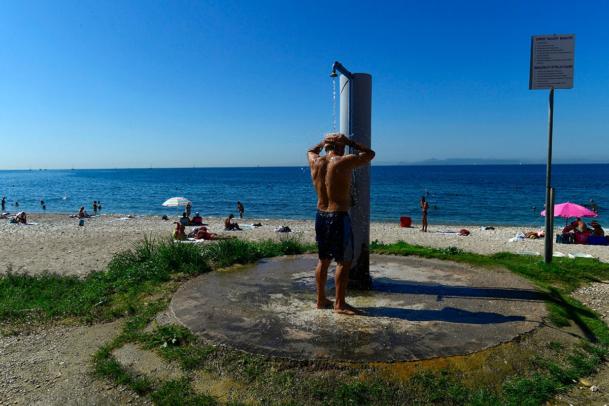 The beaches of Greece have been far quieter than normal this summer