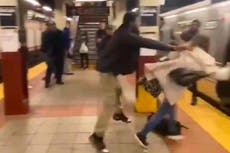 Trump retweets video posted by white supremacist blaming subway attack on Black Lives Matter