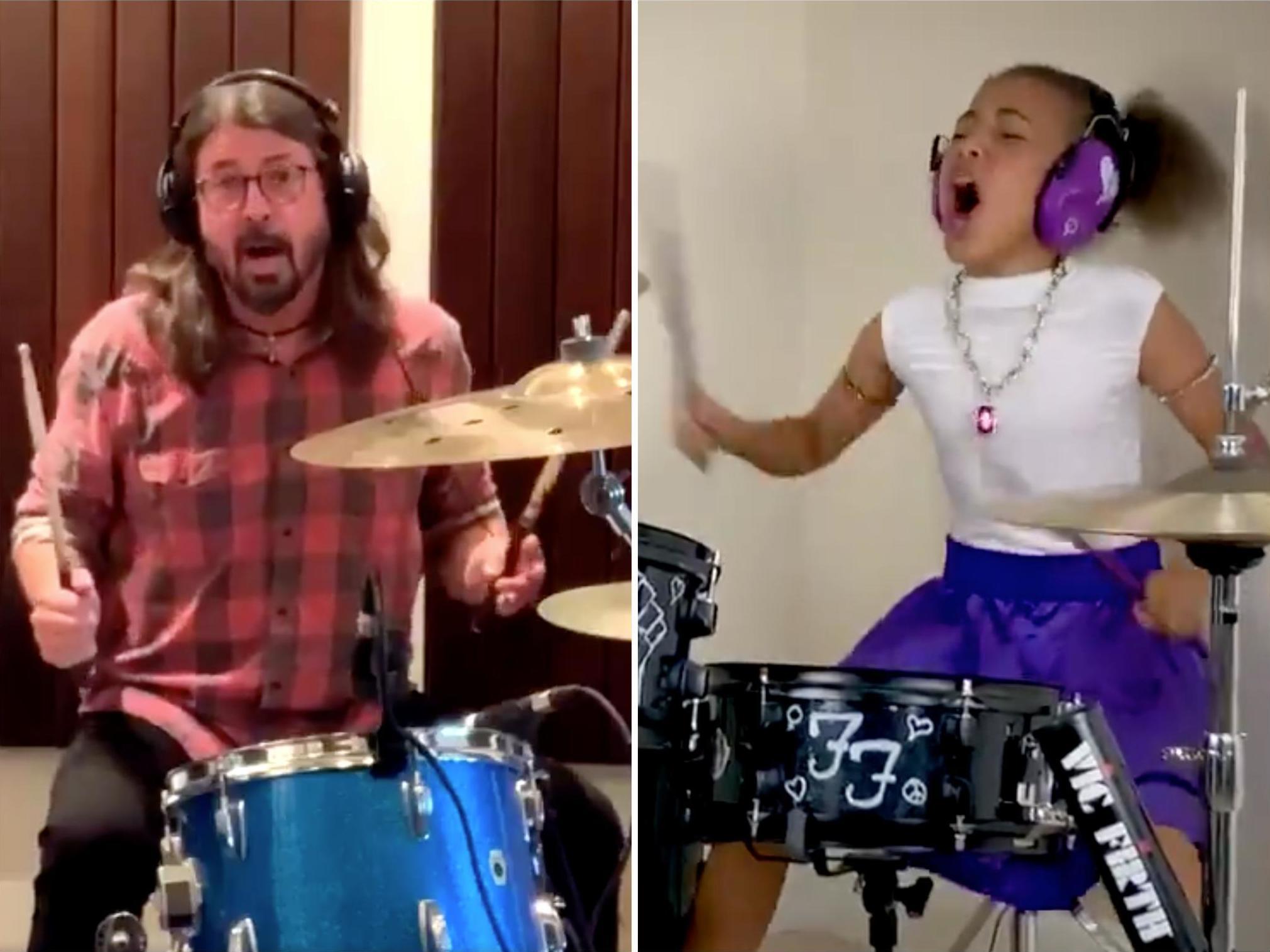 Nandi Bushell challenged the former Nirvana drummer to a virtual battle earlier this month
