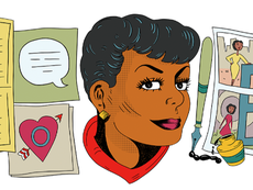 Who was Jackie Ormes, the first black female newspaper cartoonist?