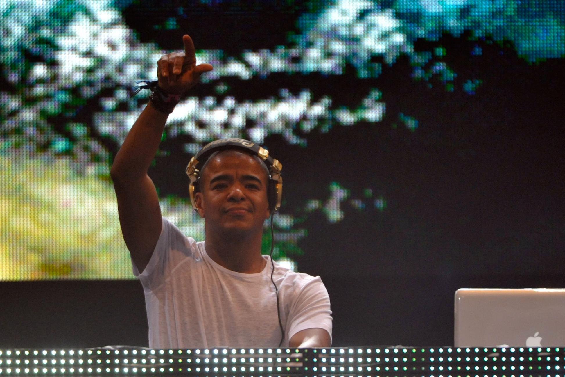 DJ Erick Morillo performs at the Coachella Valley Music & Arts Festival on 15 April 2011 in Indio, California.