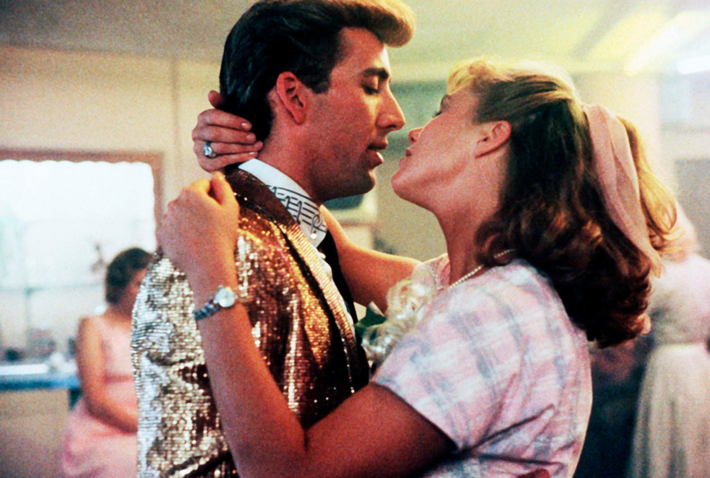 Cage and Kathleen Turner in ‘Peggy Sue Got Married’ in 1986