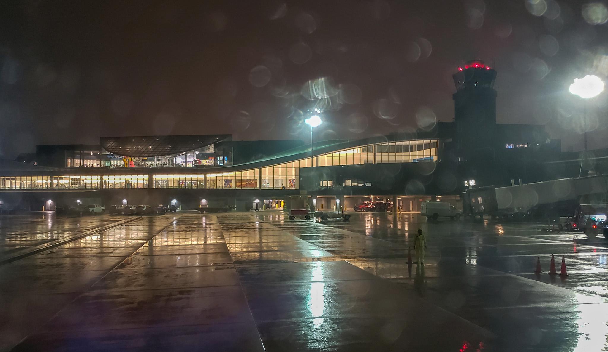 Baltimore Airport at night