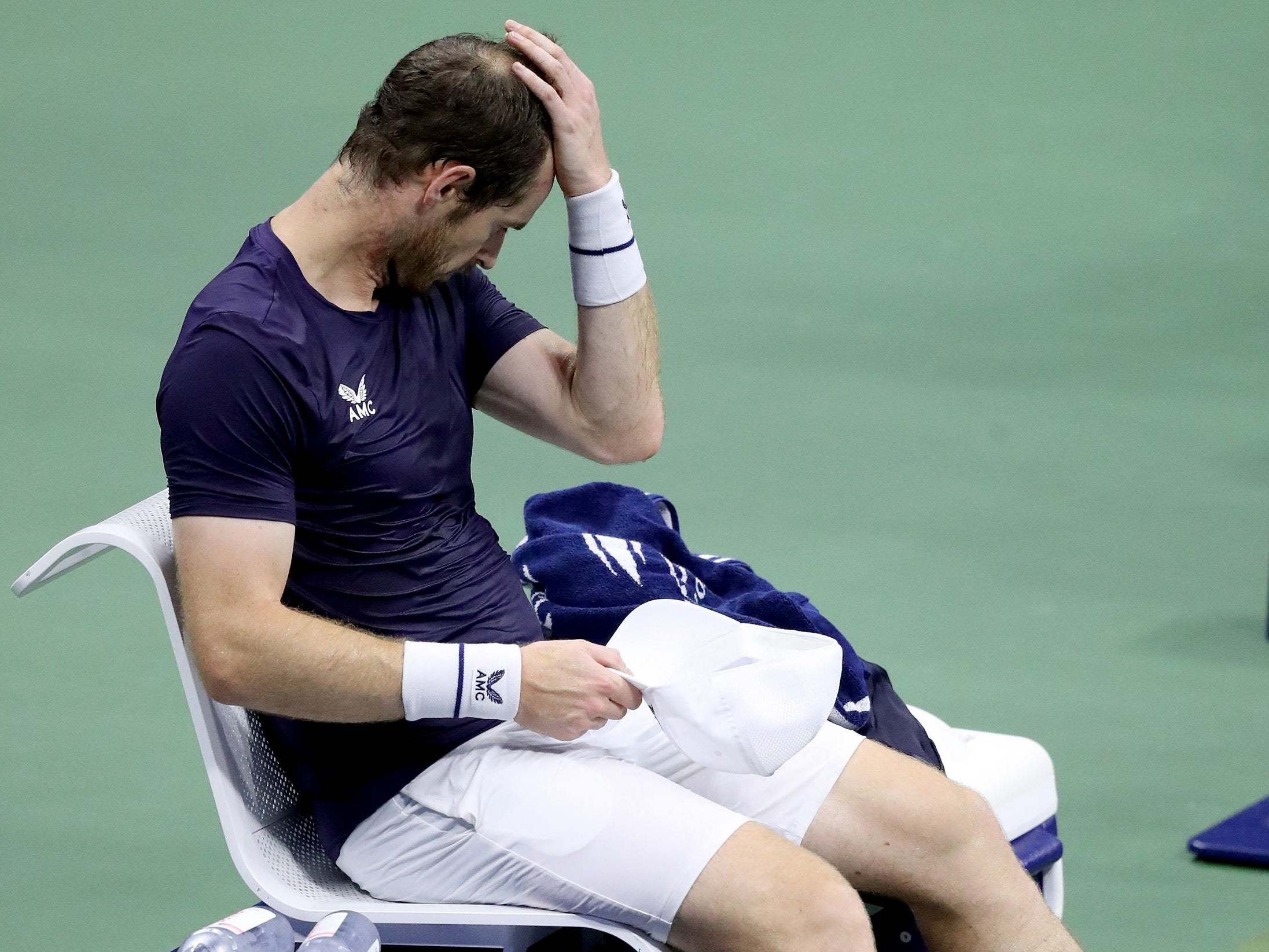 Andy Murray was knocked out of the second round of the US Open