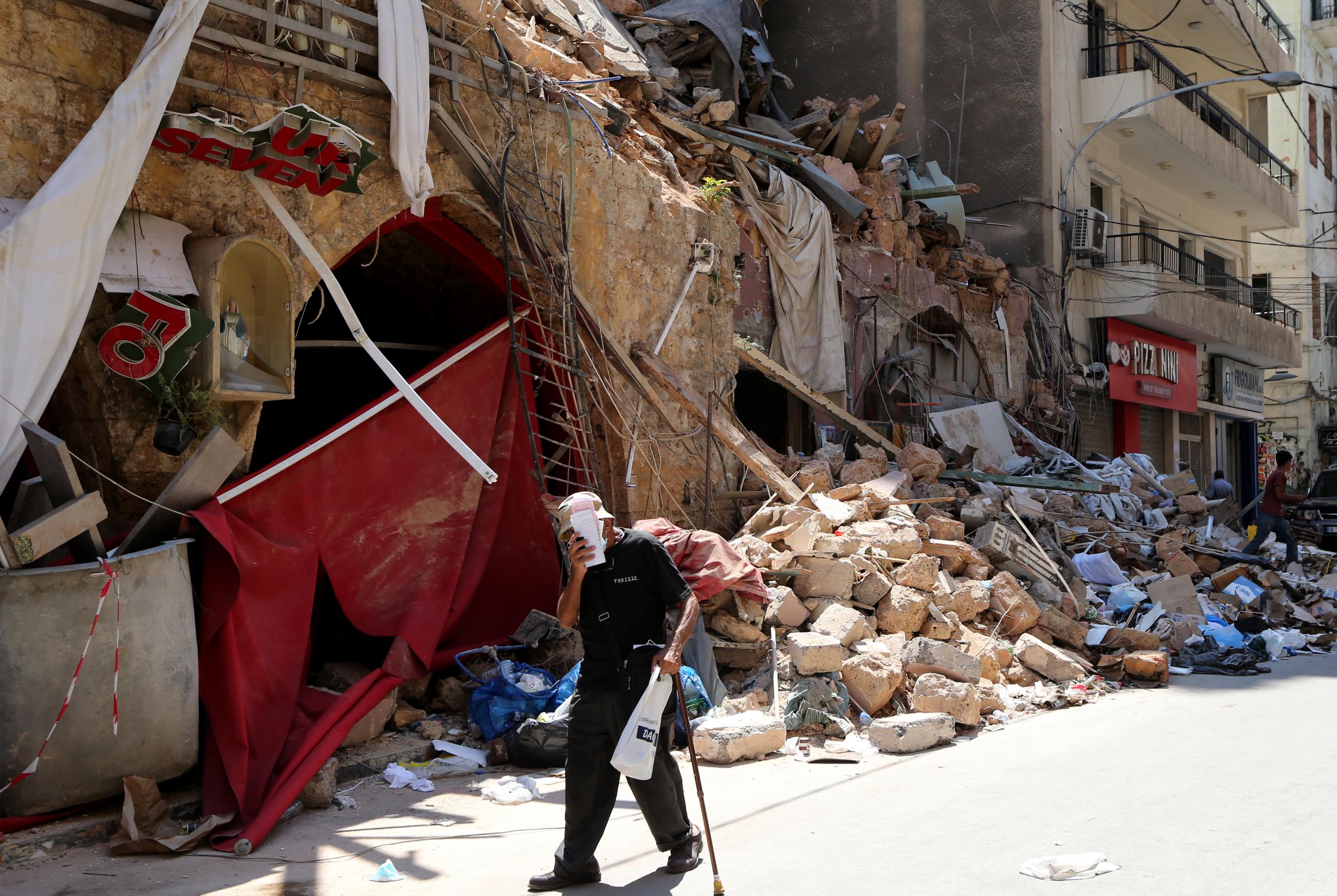 Gemmayze, Lebanon’s popular restaurant district, was devastated in the blast