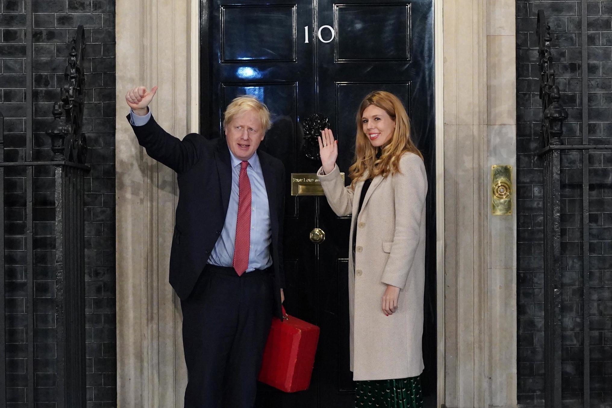 The art will be displayed in the Downing Street flat that PM Boris Johnson and his wife Carrie live in