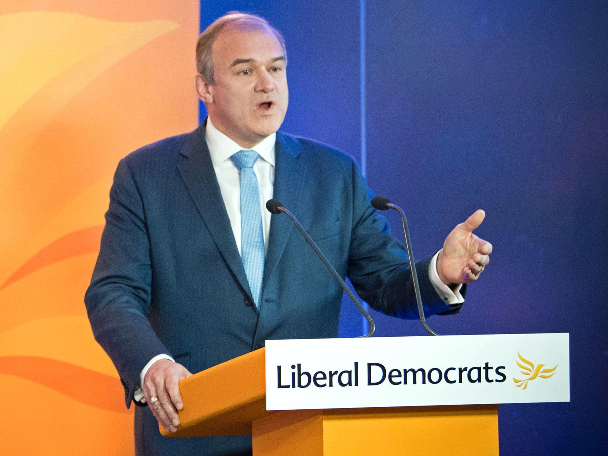 Ed Davey prepares to speak to a virtual Lib Dem conference last year