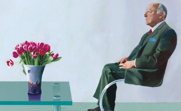 Hockney’s 1971 ‘Portrait of Sir David Webster’, the institution’s former chief executive