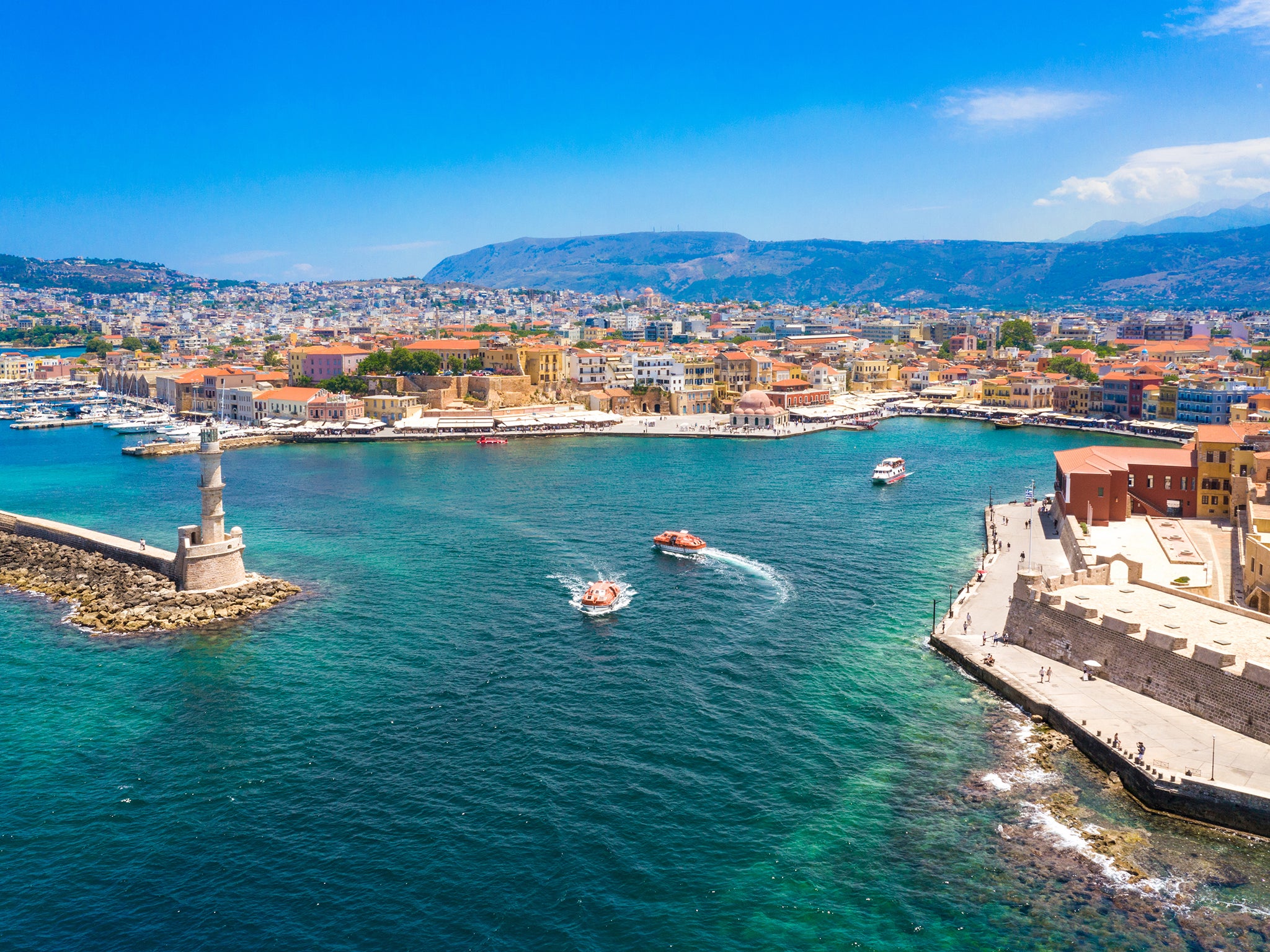 The old harbour at Chania, Crete