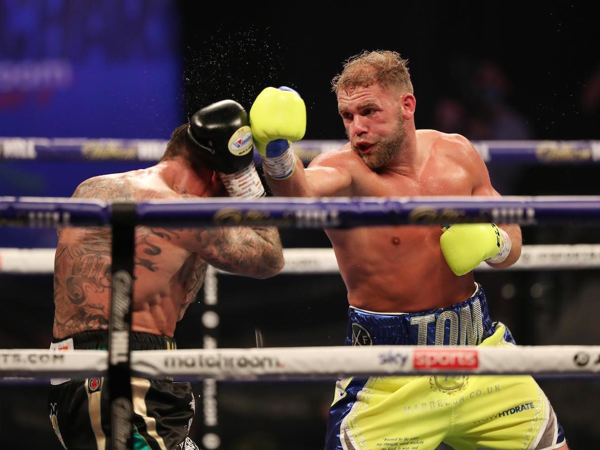 Billy Joe Saunders (right) in action against Martin Murray