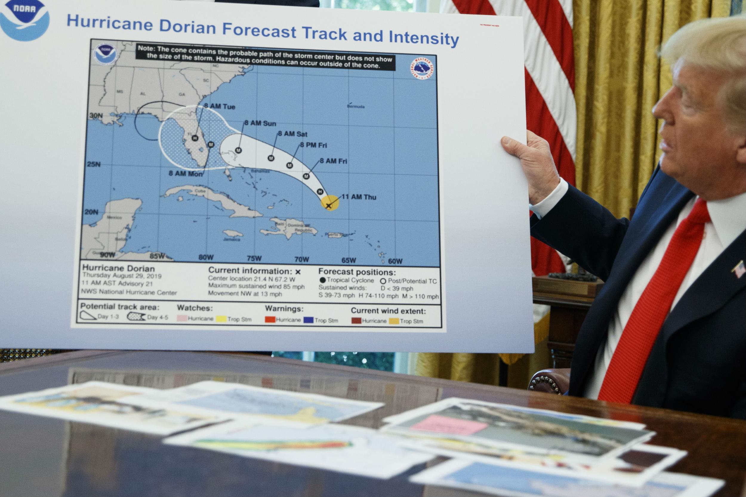 Trump apparently looped in Alabama on a weather map to support mistaken claims he had made in a tweet