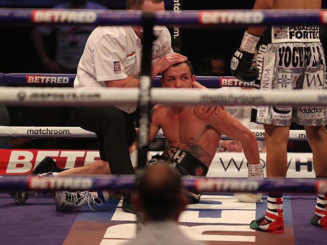 Josh Warrington was stunned by Mauricio Lara back in February