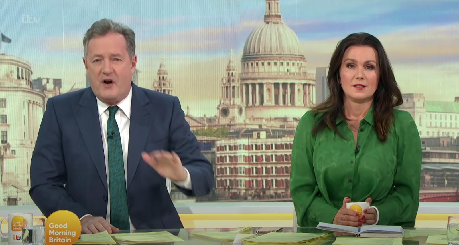 Piers Morgan and Susanna Reid on ‘Good Morning Britain’ last year