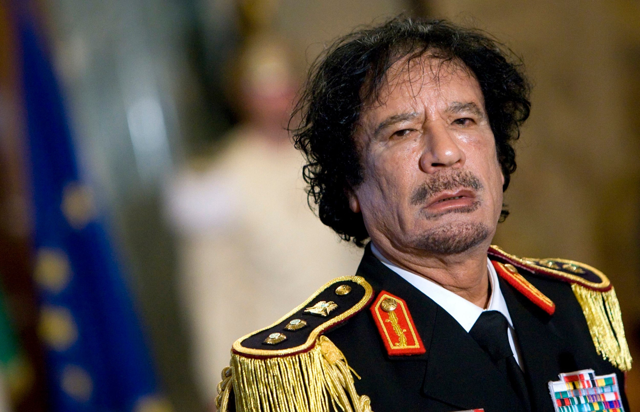 Sarkozy was convicted of criminal conspiracy over a plan to restore the image of Libyan leader Muammar Gaddafi (pictured) in return for funding. The former French president has denied wrongdoing