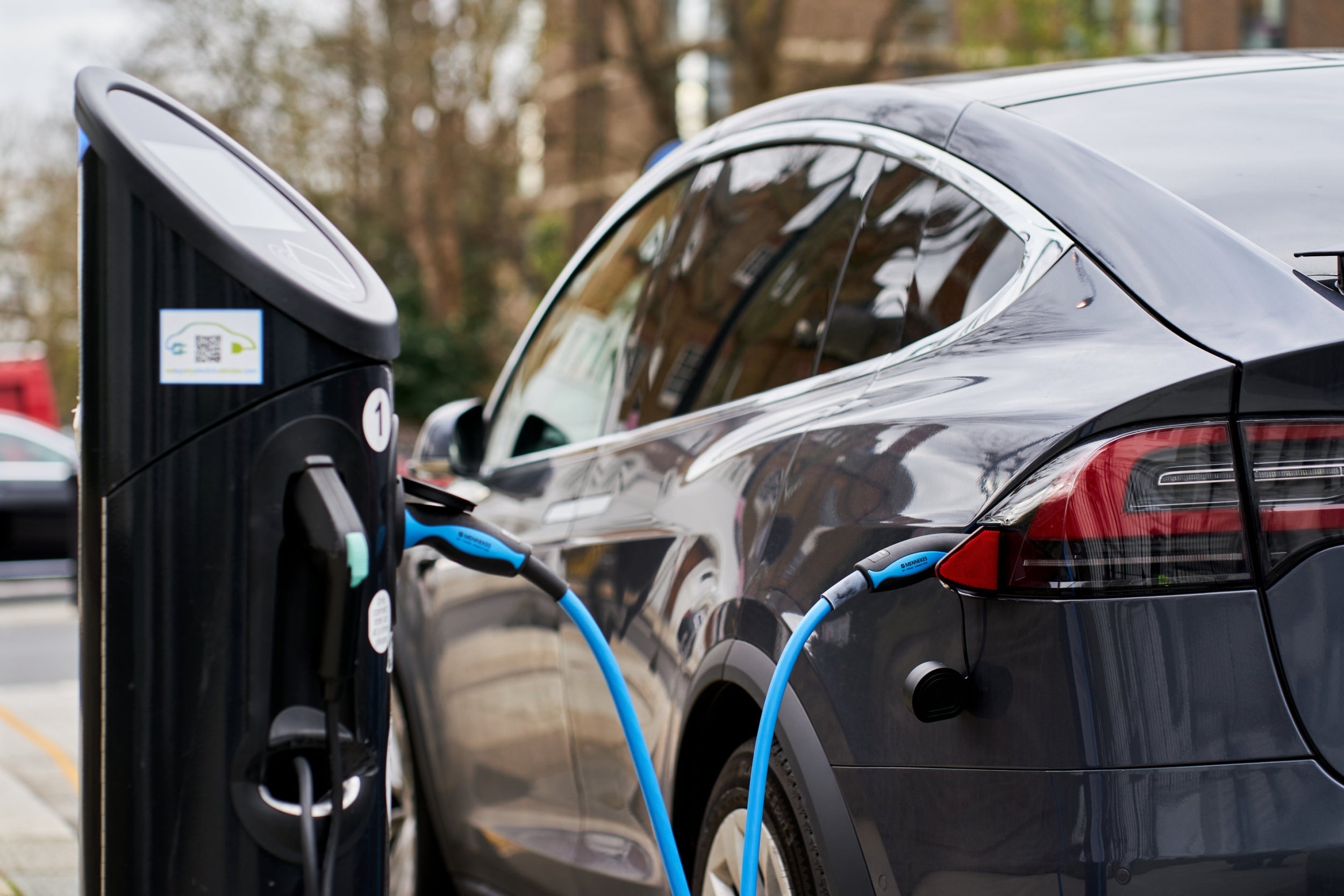 An EV charging point in London. There are nowhere near enough of them as the government plans to ban the sale of new petrol cars after 2030