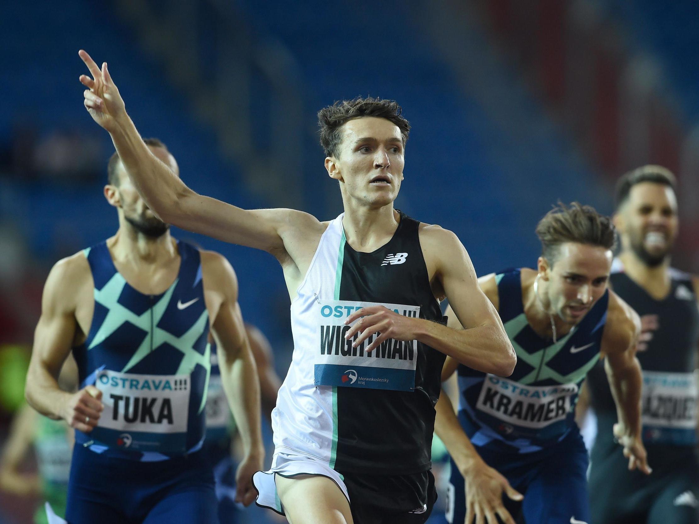 Jake Wightman wins the IAAF Golden Spike 2020 in Ostrava