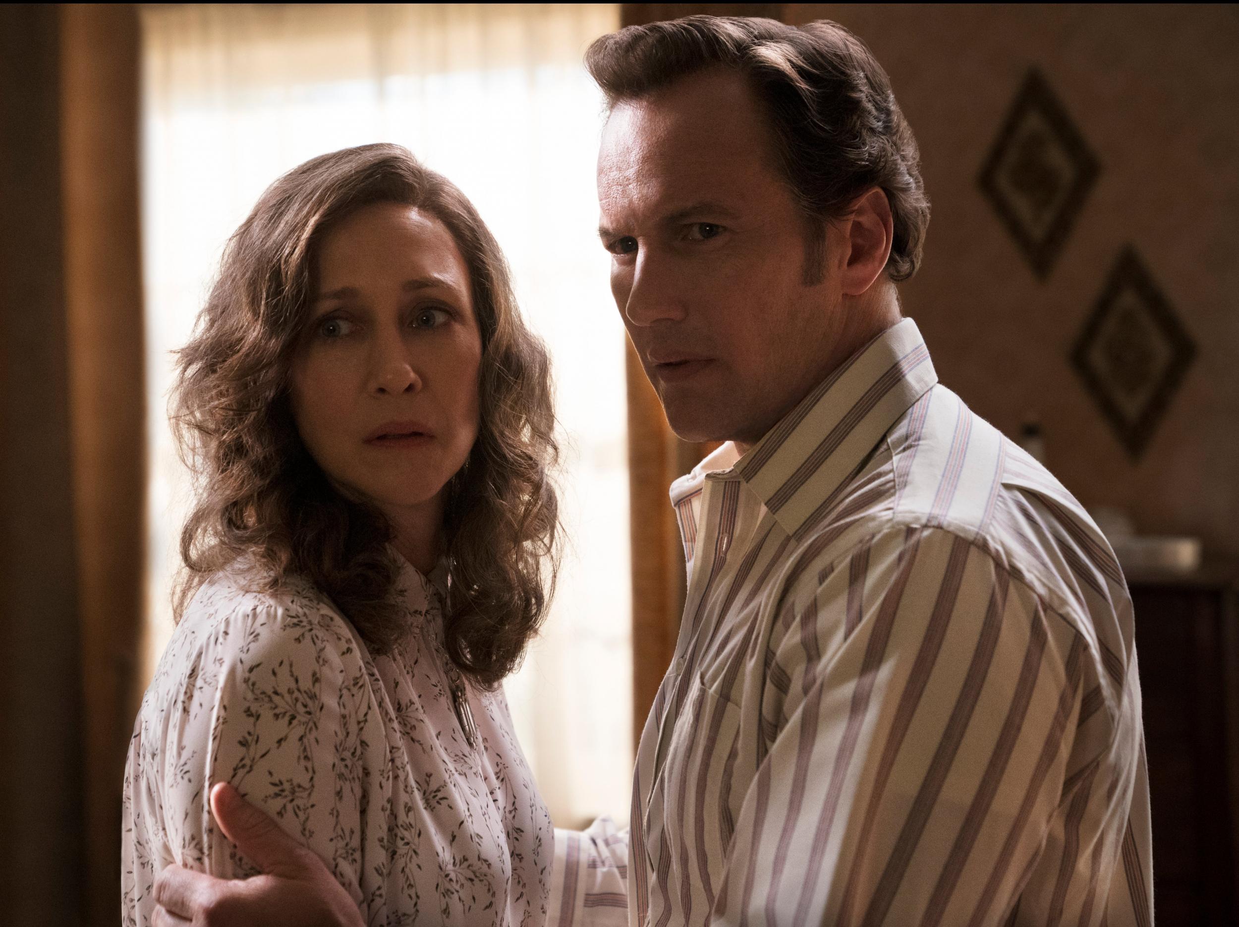 Paranormal investigators Ed and Lorraine Warren, played by Patrick Wilson and Vera Farmiga, in the ‘Conjuring’ franchise